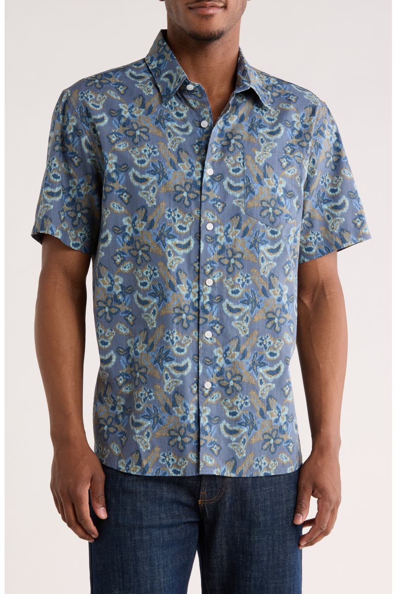 Promenade Button-Up Shirt, Main, color, SPACE