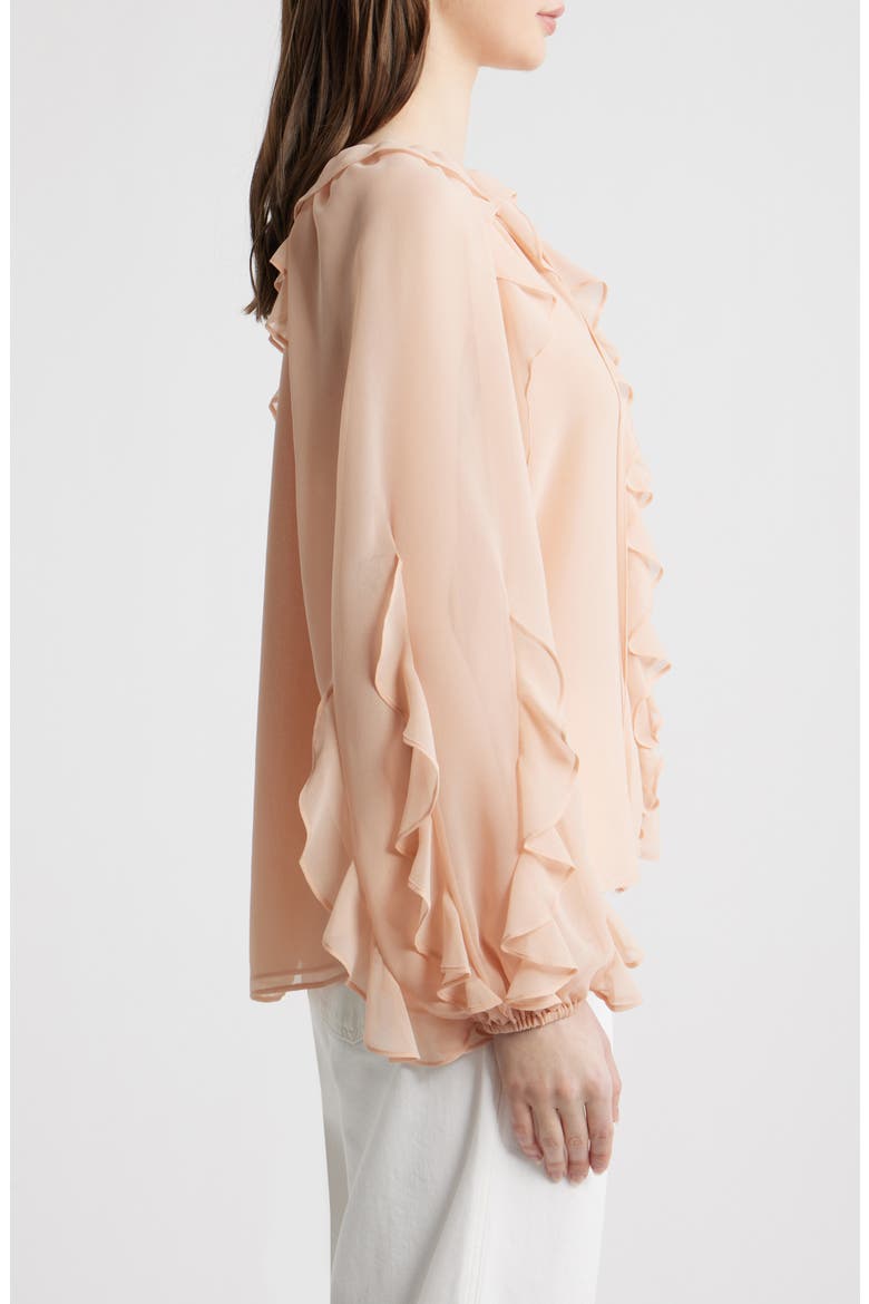 Kaytya Ruffle Top, Alternate, color, CHAI