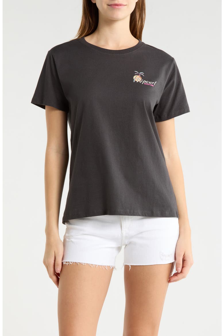 Tide Line Standard Graphic T-Shirt, Main, color, WASHED BLACK