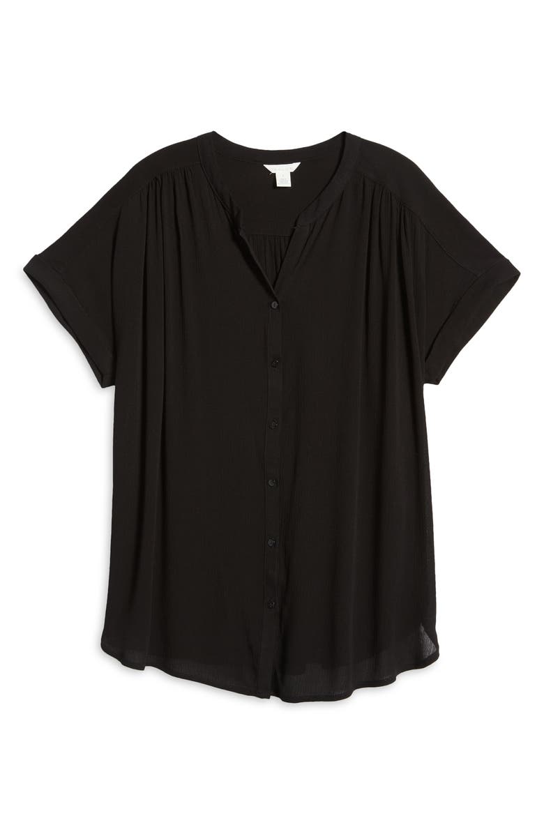 Caslon<sup>®</sup> Relaxed Button Front Top, Alternate, color,