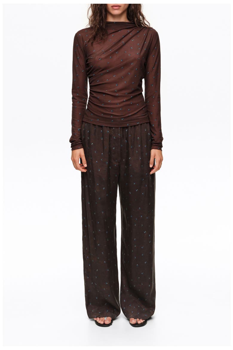 Floral Fluid Jogger Trousers, Main, color, BIMBA Y LOLA  FLOWERS