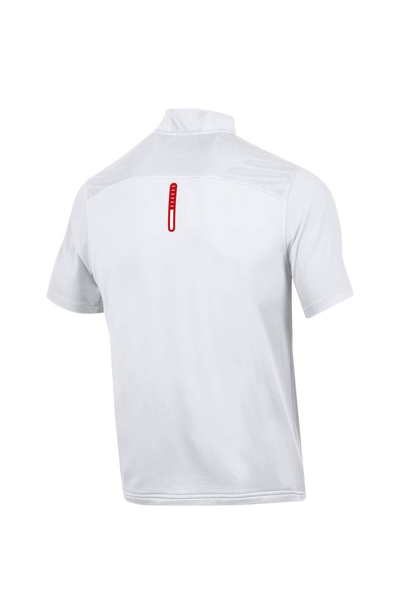 Under Armour Men's Under Armour White Wisconsin Badgers Motivate Half-Zip Jacket, Alternate, color, White