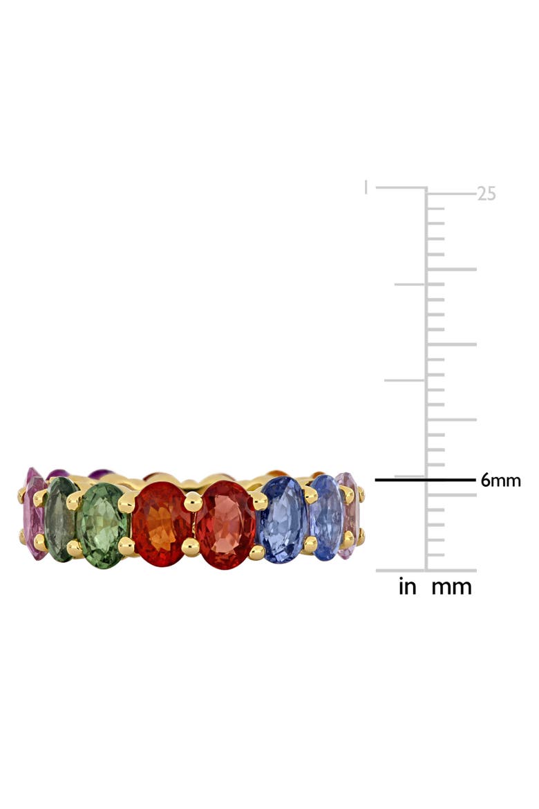 Multi-Color Sapphire Eternity Ring 14k, Alternate, color, Yellow Gold