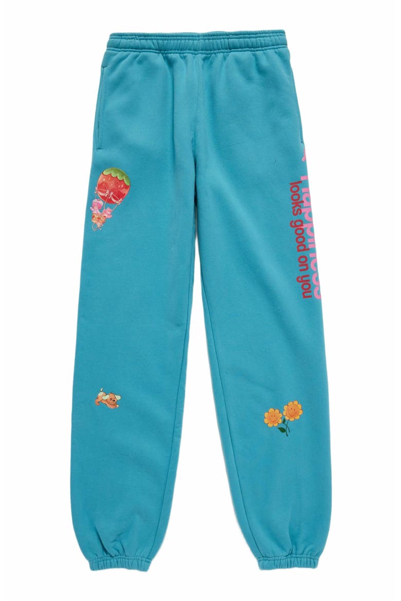 Happiness Looks Good Sweatpants, Alternate, color, BLUE