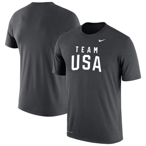 Men's Nike Anthracite Team USA Olympic Team Performance T-Shirt