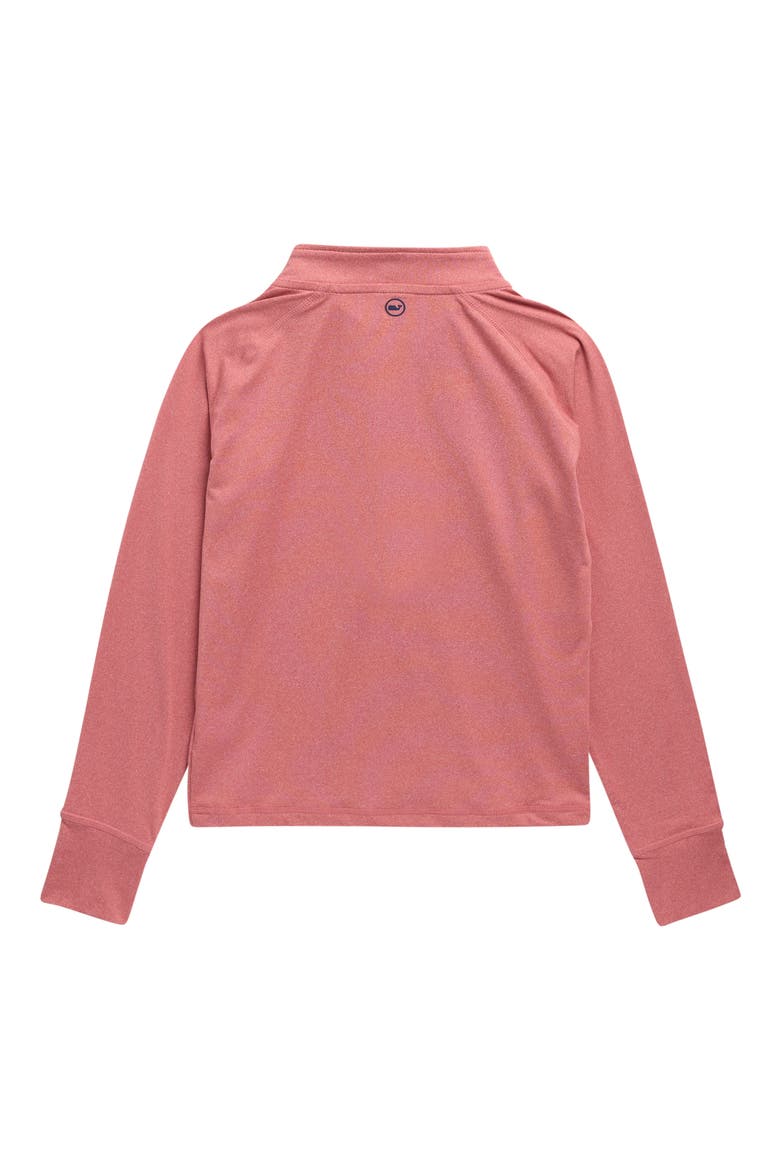 Island Time Raglan Sleeve Quarter Zip Sweatshirt, Alternate, color, MARINE HEATHER