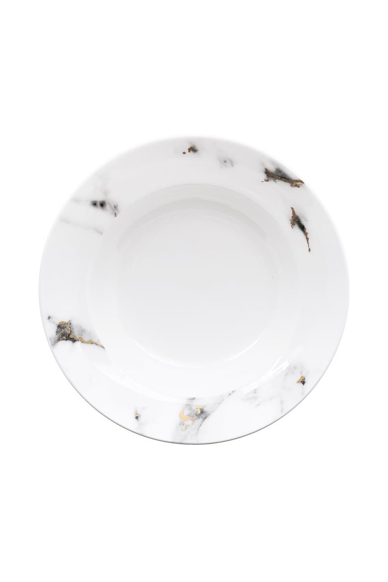 Marble Venice Fog Soup Bowl, Main, color, White