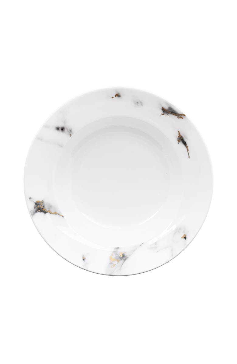 Prouna Marble Venice Fog Soup Bowl, Main, color, White
