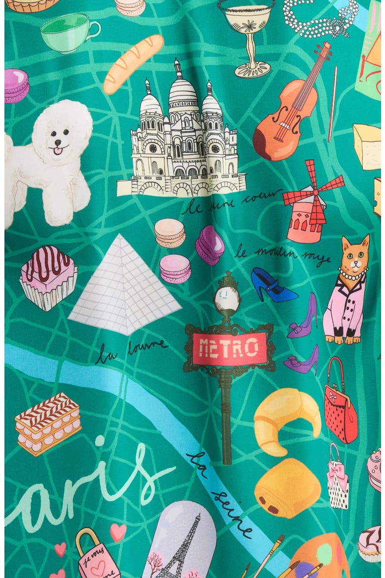 Paris Classic Pajamas, Alternate, color, GREEN