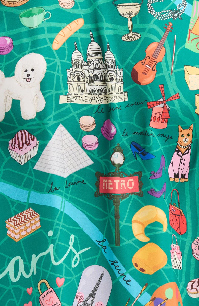 Karen Mabon Paris Classic Pajamas, Alternate, color, Green