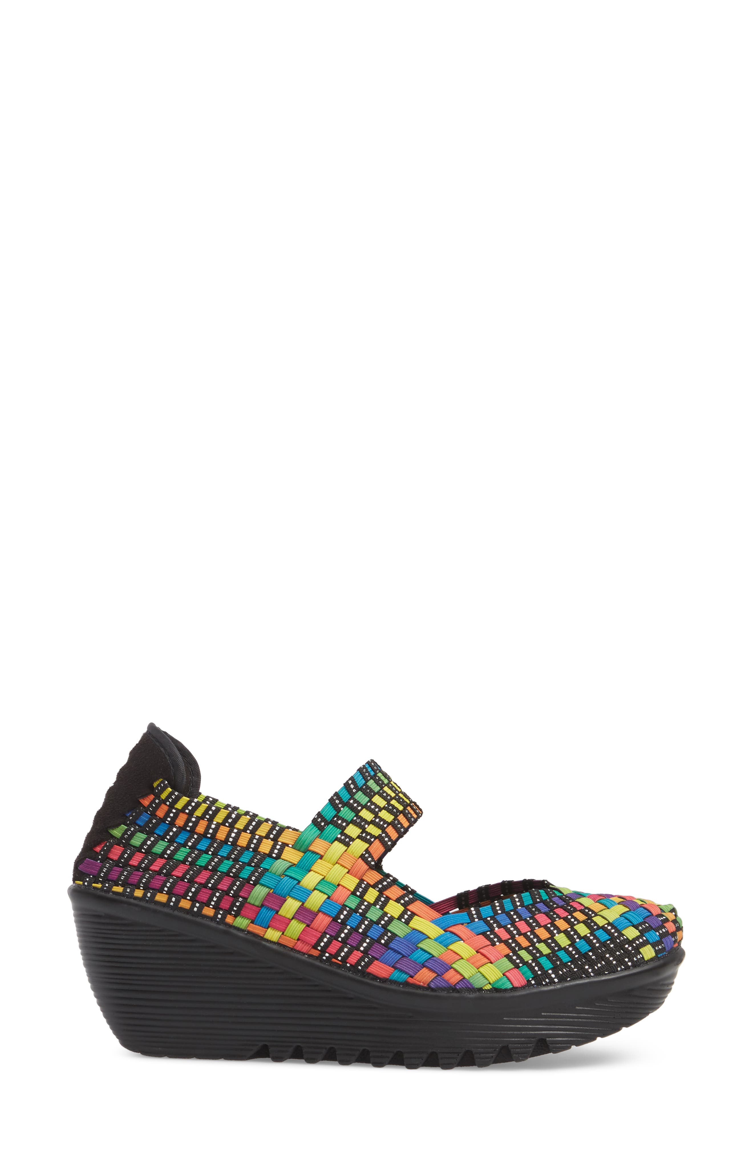 'Lulia' Wedge, Alternate, color, BLACK MULTI