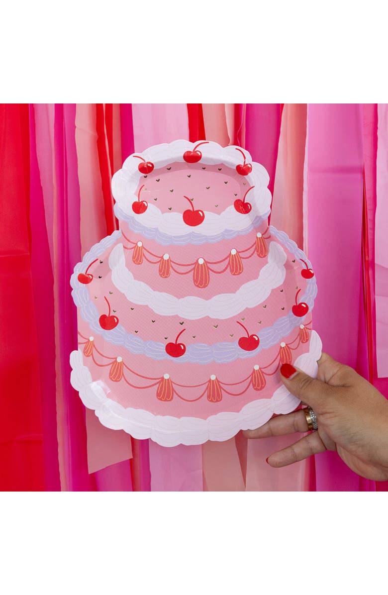 Jollity & Co. Valentine's Day Dinner Cake Plates, Alternate, color, Assorted Pre-Pack