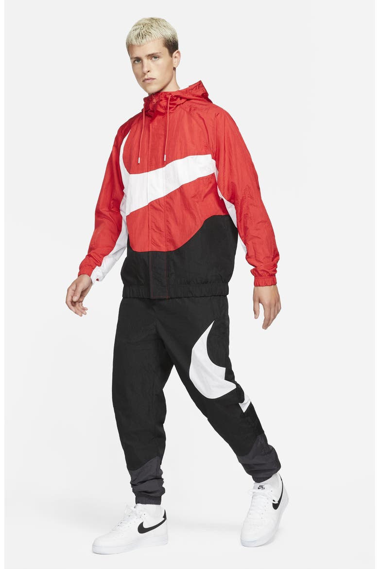 Sportswear Swoosh Woven Pants, Alternate, color, BLACK/ ANTHRACITE/ WHITE
