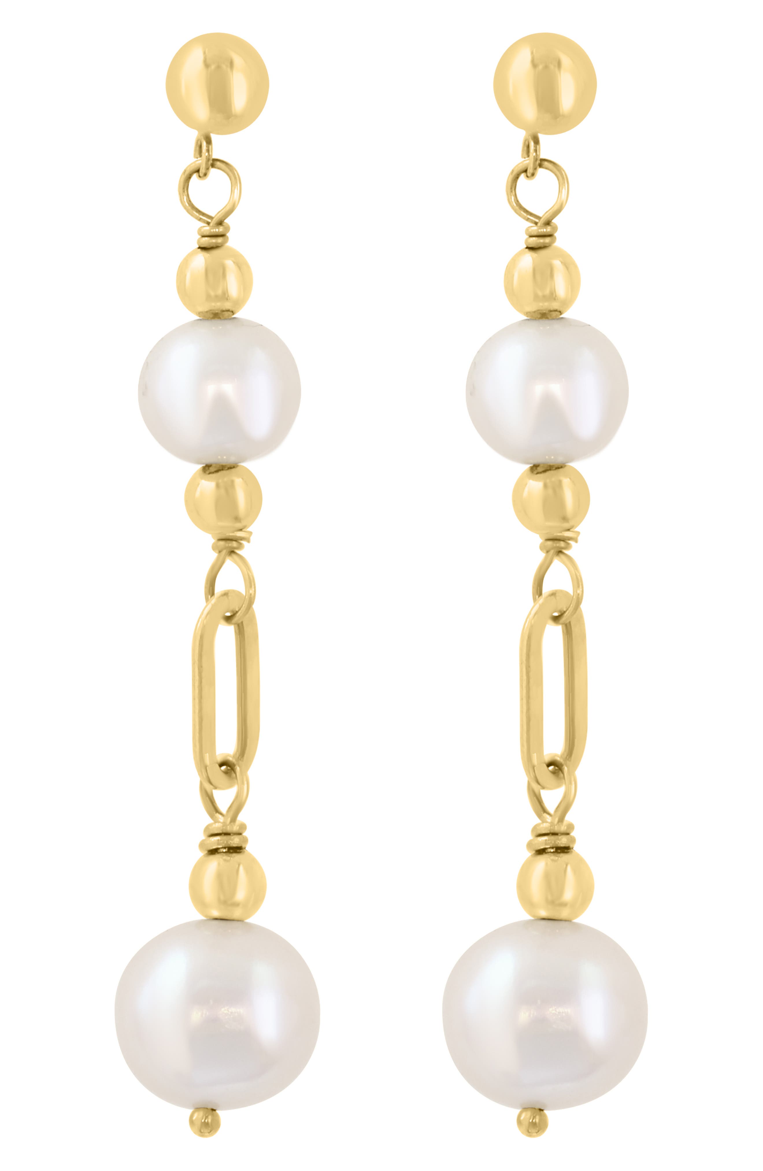Cultured Pearl Drop Earrings