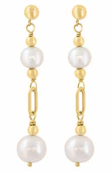 Cultured Pearl Drop Earrings