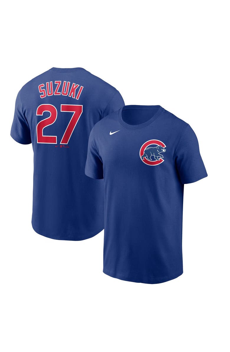 Nike Men's Nike Seiya Suzuki Royal Chicago Cubs Player Name & Number T-Shirt, Main, color, 