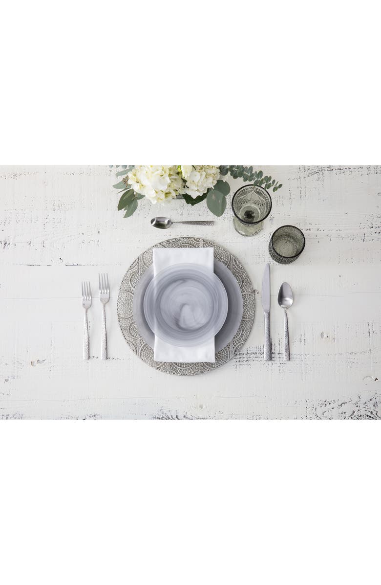 Fortessa La Jolla Set of 4 Glass Salad/Dessert Plates, Alternate, color,