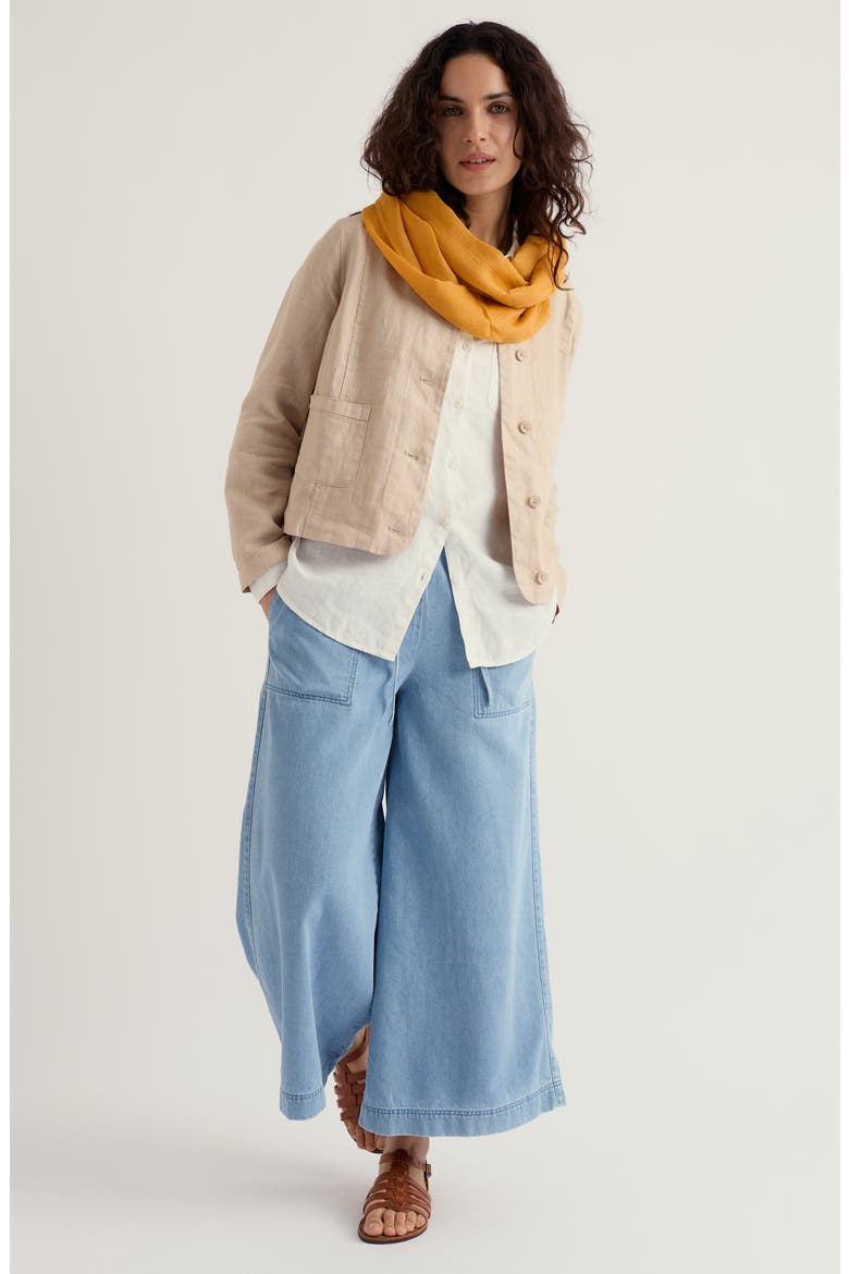 Arame Linen Jacket, Alternate, color, WHELK