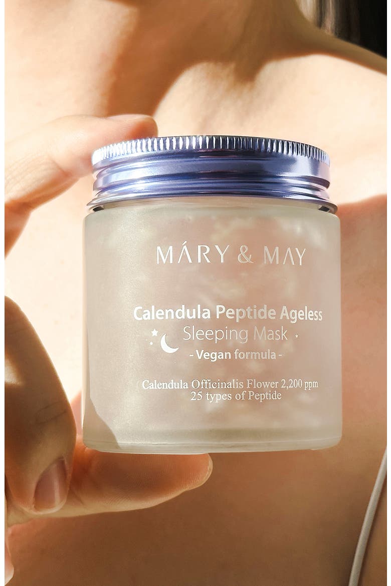 Vegan Calendula Peptide Ageless Sleeping Mask, Alternate, color, NO COLOR