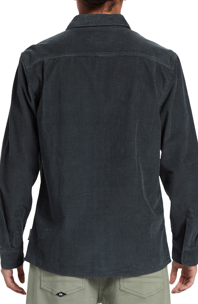 Quiksilver Venture Plaid Corduroy Button-Up Overshirt, Alternate, color, Urban Chic Print