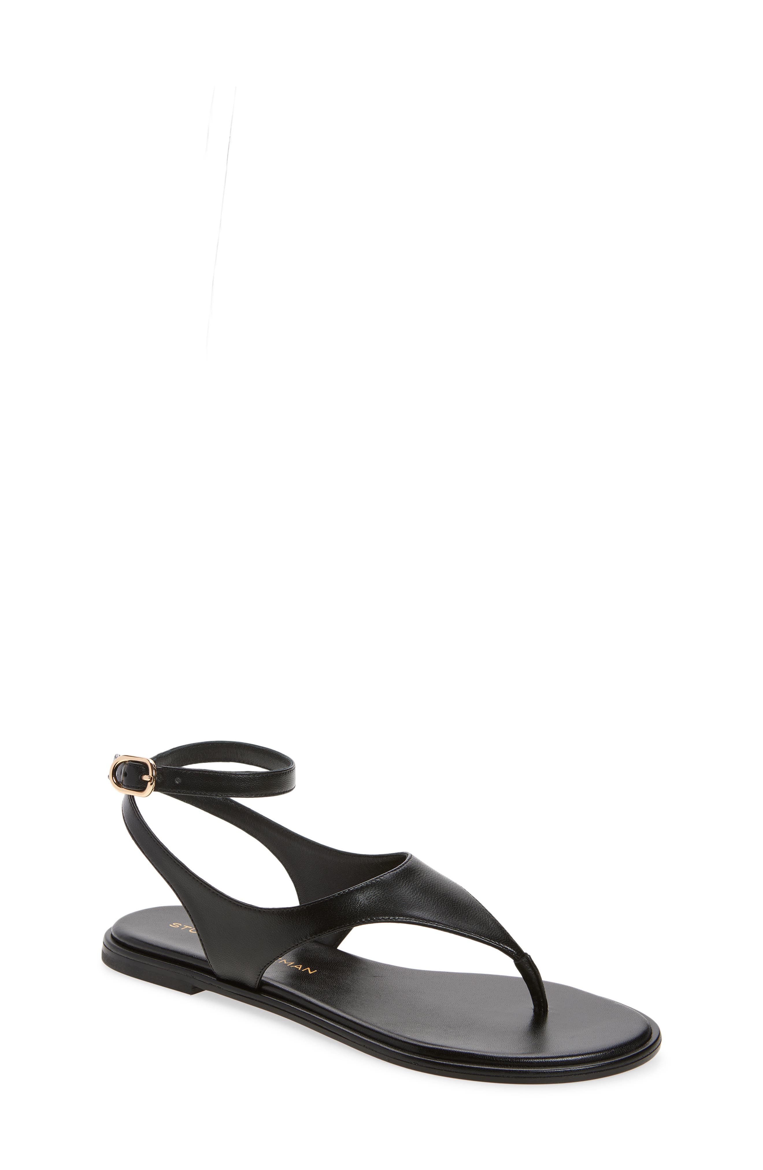 Stuart Weitzman Marley Ankle Strap Sandal, Main, color, Black