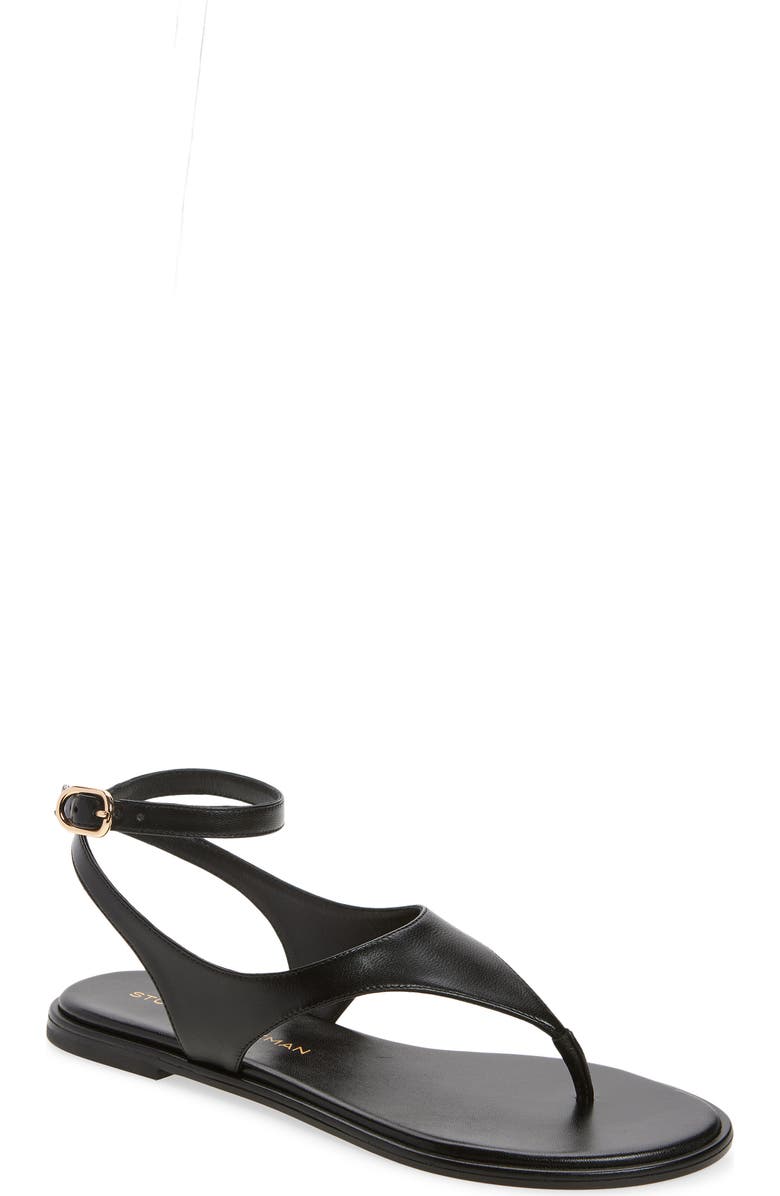 Stuart Weitzman Marley Ankle Strap Sandal, Main, color, Black
