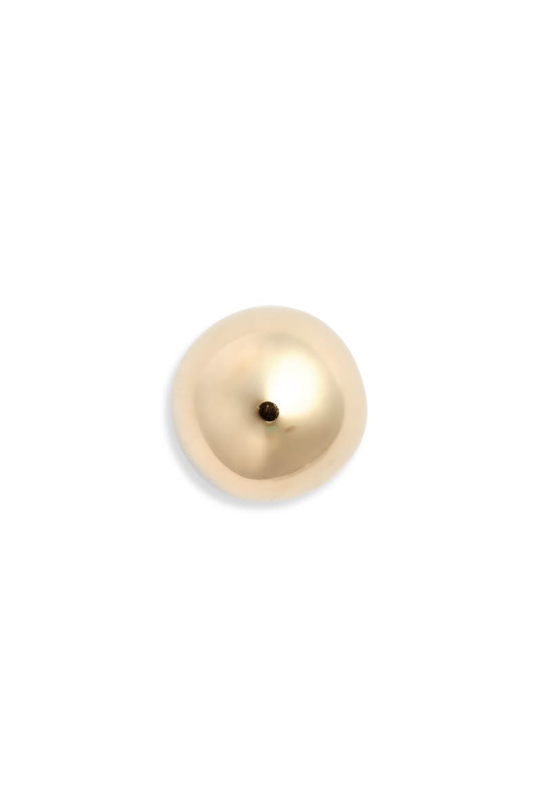Single Ball Stud Earring, Alternate, color, GOLD