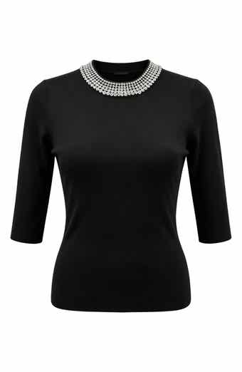 Embellished Crewneck Sweater