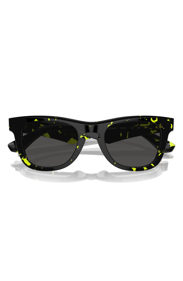 Burberry 50mm Square Sunglasses, Main, color, Green Havana