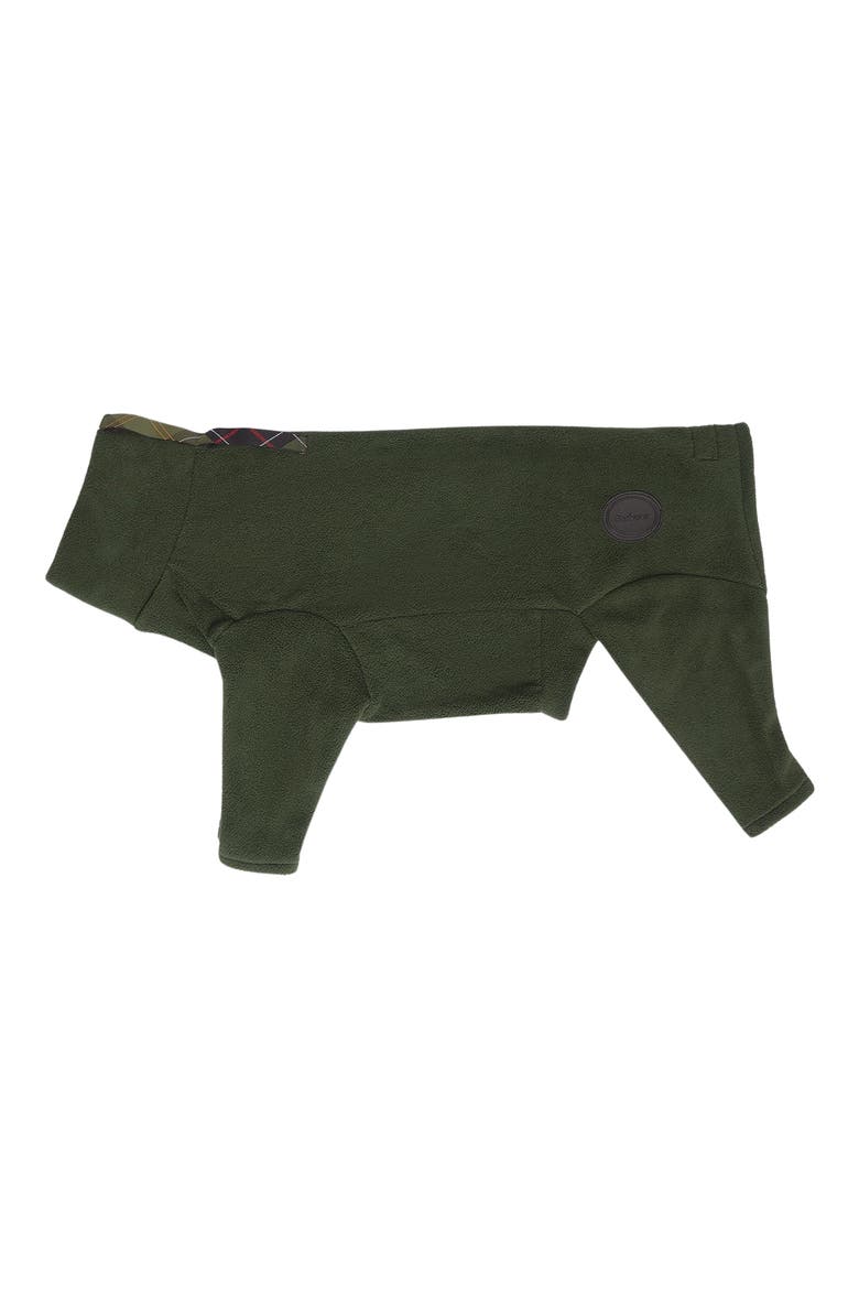 Turtlneck Fleece Dog Sweater, Main, color, GREEN