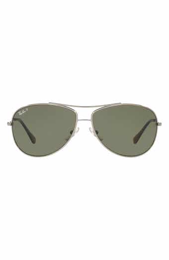 Ray-Ban 63mm Polarized Aviator Sunglasses