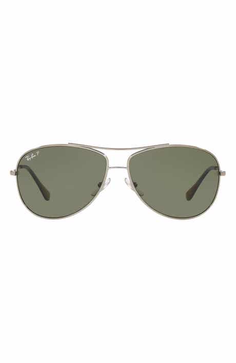 Ray-Ban 63mm Polarized Aviator Sunglasses