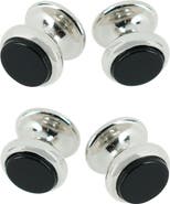 Trafalgar Sutton Tuxedo Stud Set Genuine Onyx (4 Piece Set)