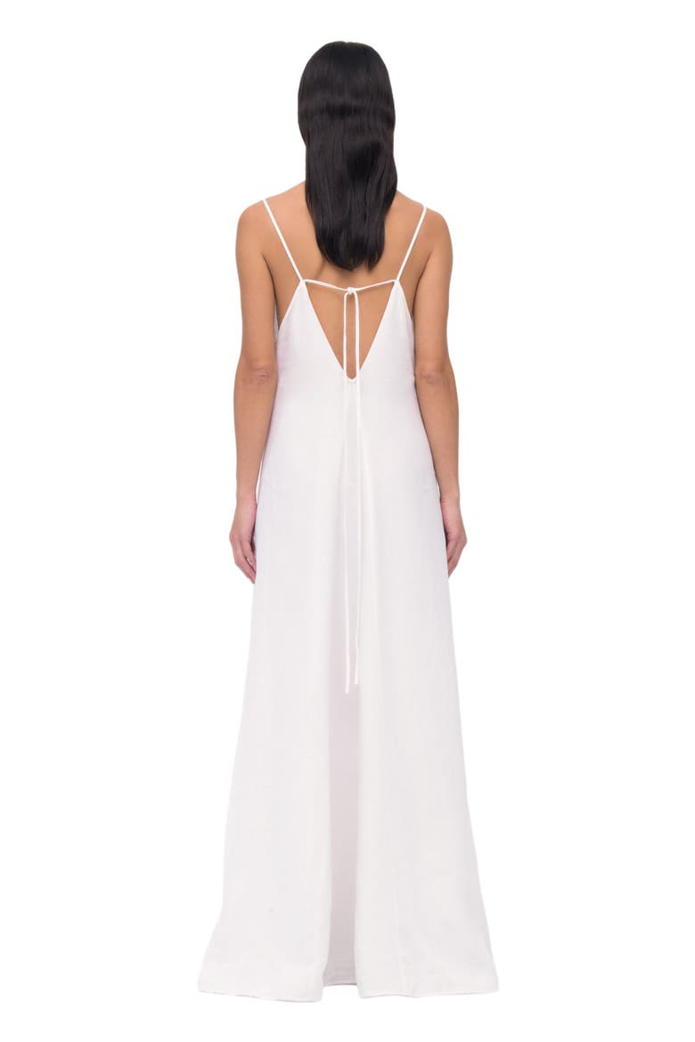 SEAMED SLIP DRESS, Alternate, color, WHITE