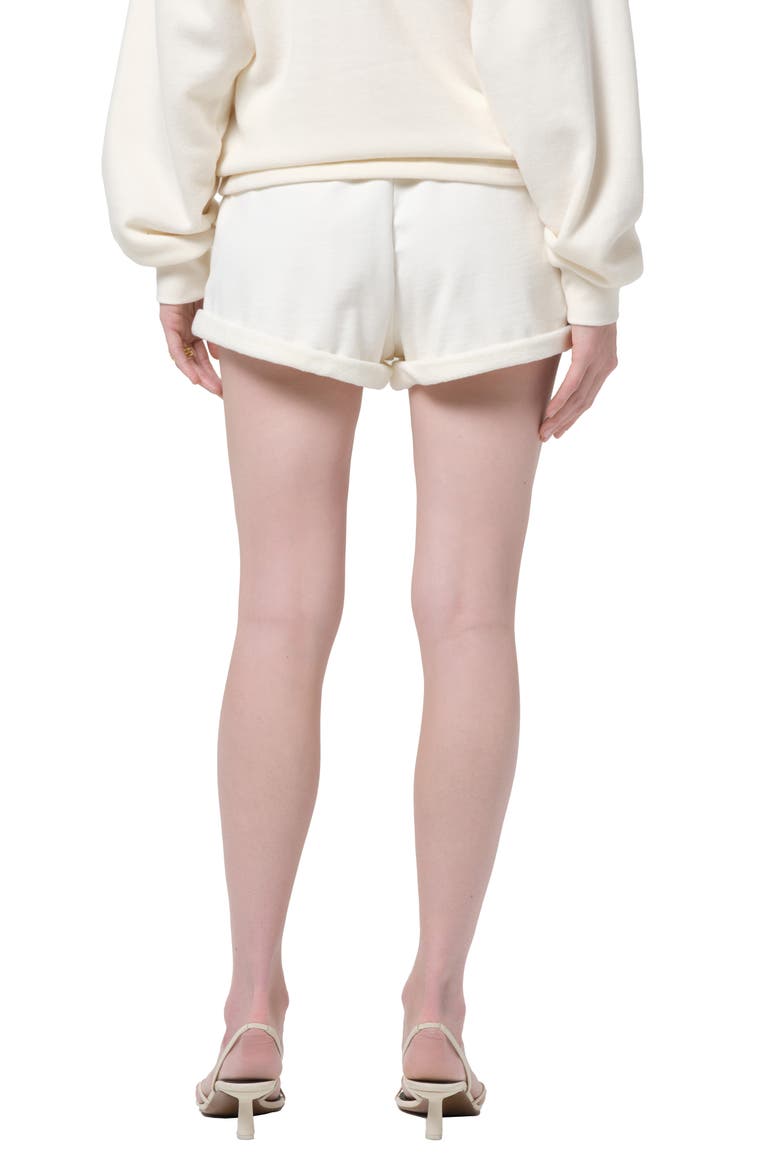 Vivienne Rolled Cuff Sweat Shorts, Alternate, color, PASHMINA