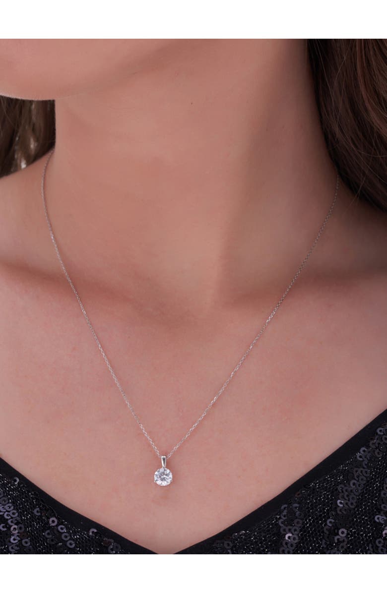 Bliss Diamond 1/2 ct Diamond Solitaire Pendant 14K Gold Lab Grown 3-Prong Martini, Alternate, color,