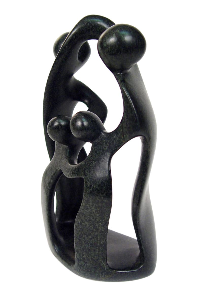 Dancing Family of 4, Alternate, color, Black