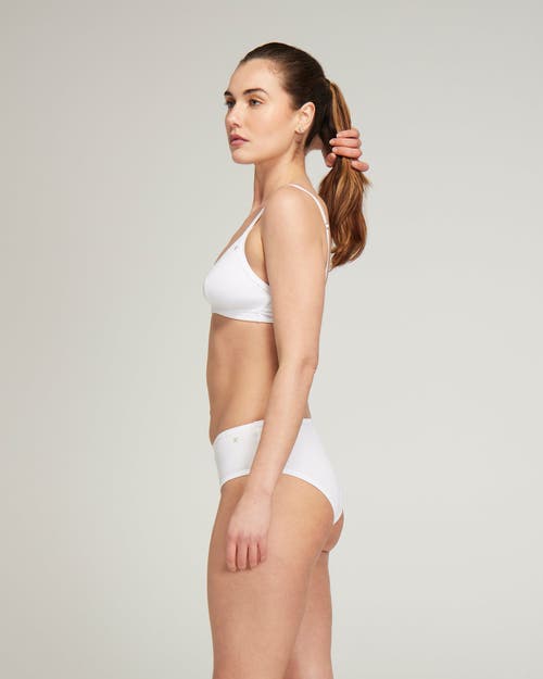 Nudea The Organic Cotton Easy Does It Bralette In White