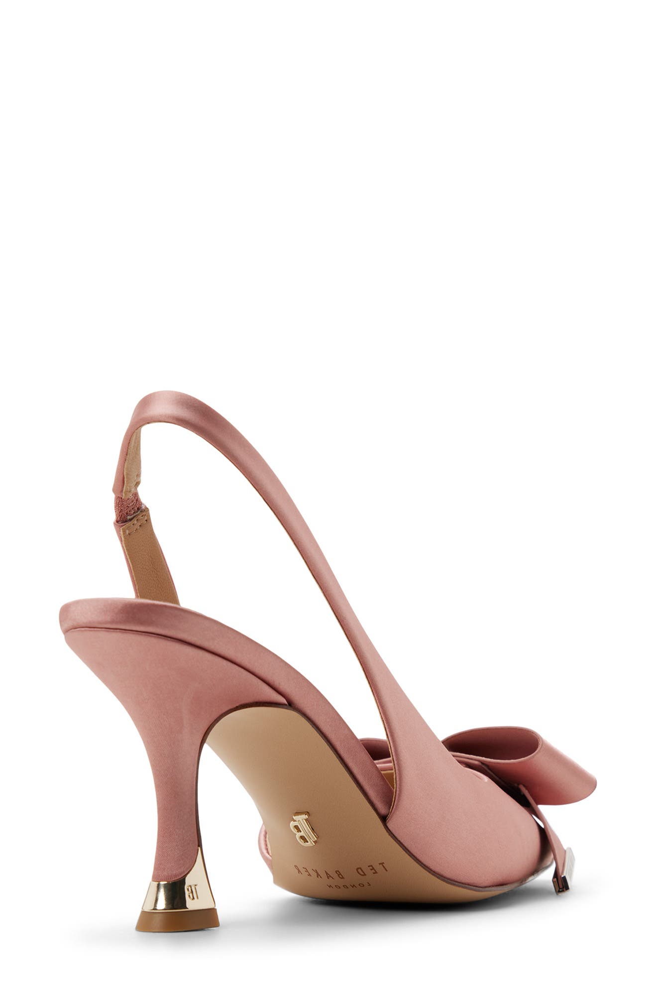 Ted Baker London Lola Bow Half d'Orsay Pump, Alternate, color, Dark Rose