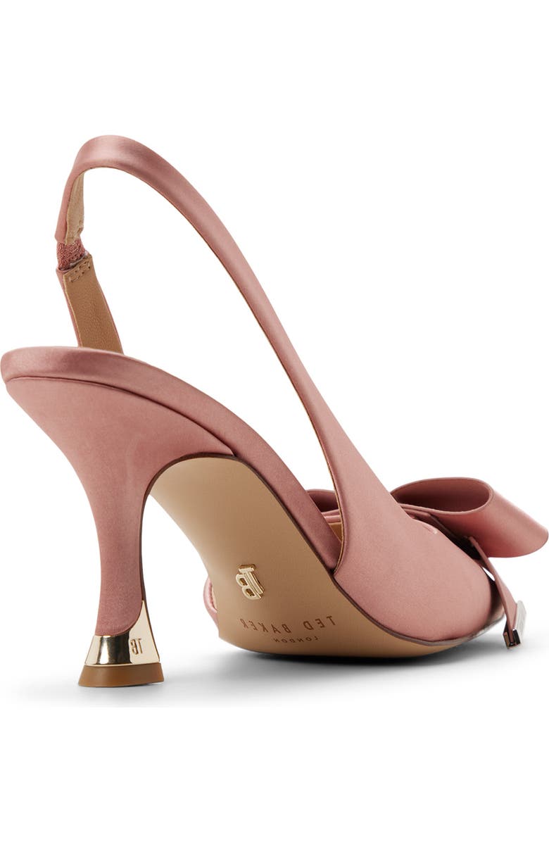Ted Baker London Lola Bow Half d'Orsay Pump, Alternate, color, Dark Rose