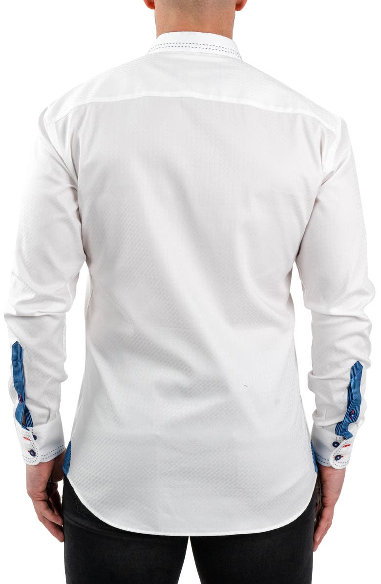 Maceoo Einstein Jacqcloud White Button-Up Shirt, Alternate, color, 