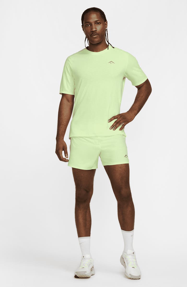 Nike Dri-FIT ADV Solar Chase Trail Running Top, Alternate, color, Barely Volt/ Black