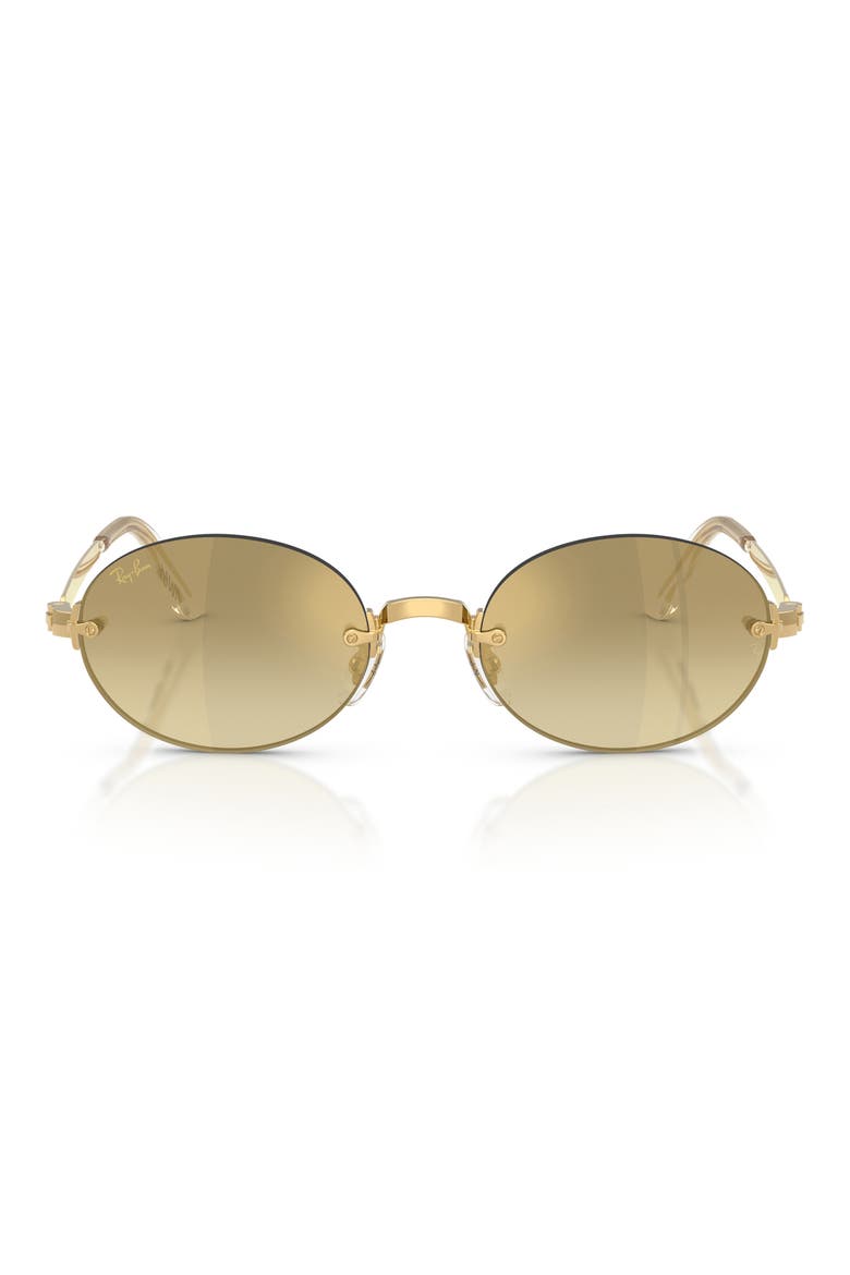 x A$AP Rocky 54mm Gradient Oval Sunglasses, Main, color, ARISTA / BROWN GOLD