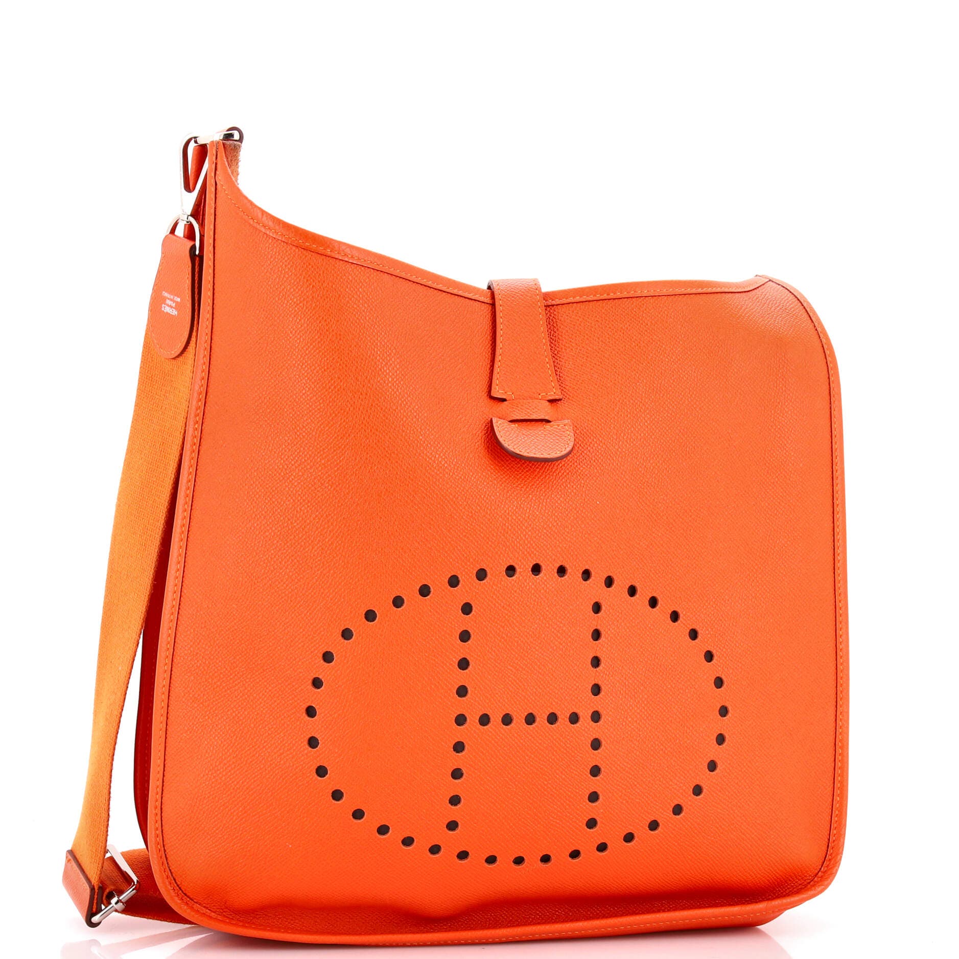 Pre-Owned Hermes Evelyne Bag Gen III Epsom GM, Alternate, color, Feu