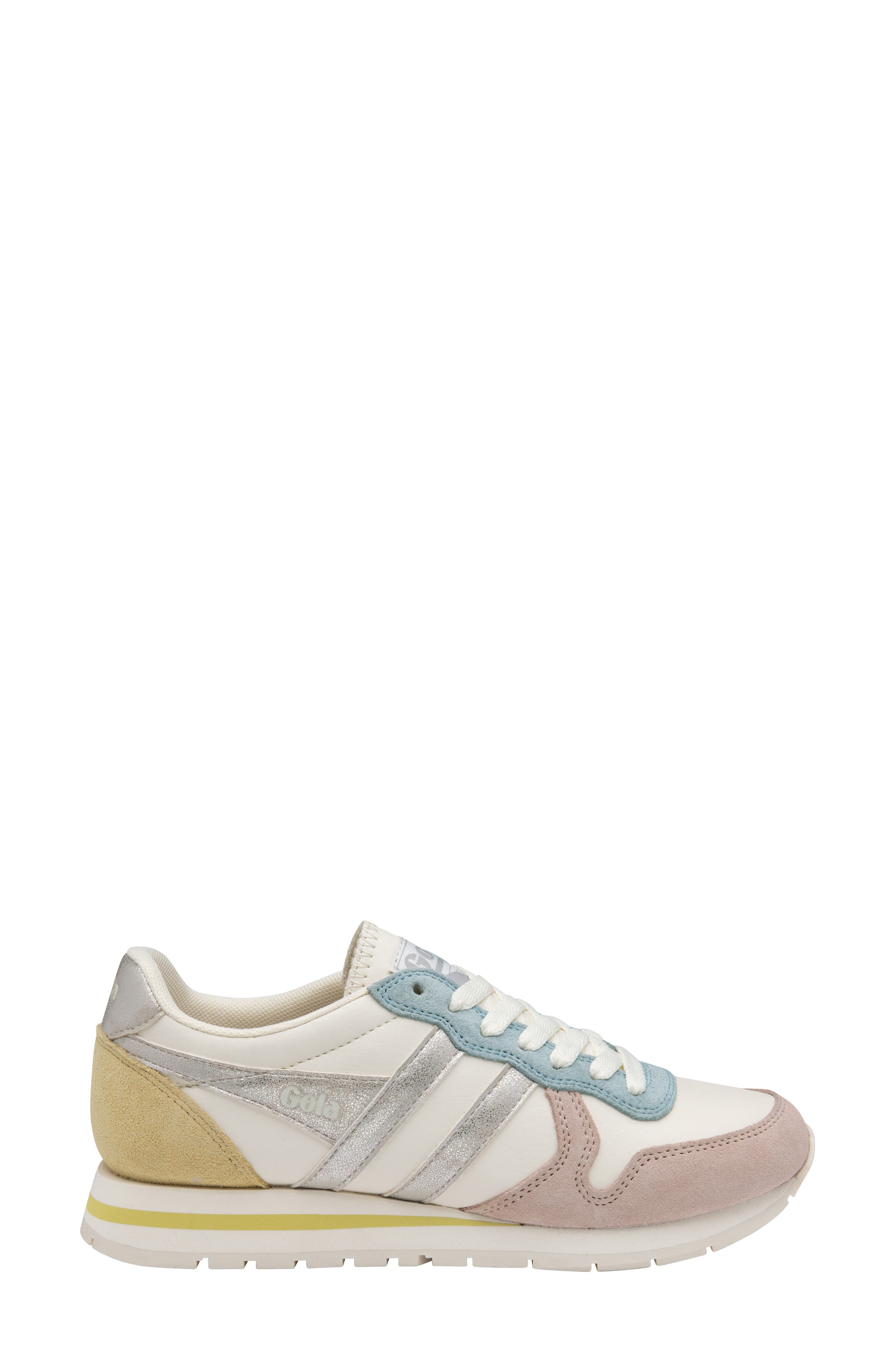 Gola Classics Daytona Quadrant Sneaker, Alternate, color, Offwhite/Blossom/Sil/Lem