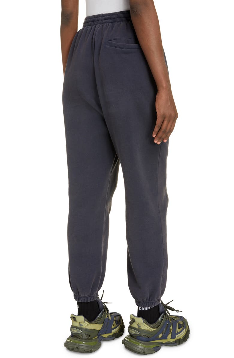 Balenciaga Sporty B Logo Organic Cotton Joggers, Alternate, color, 