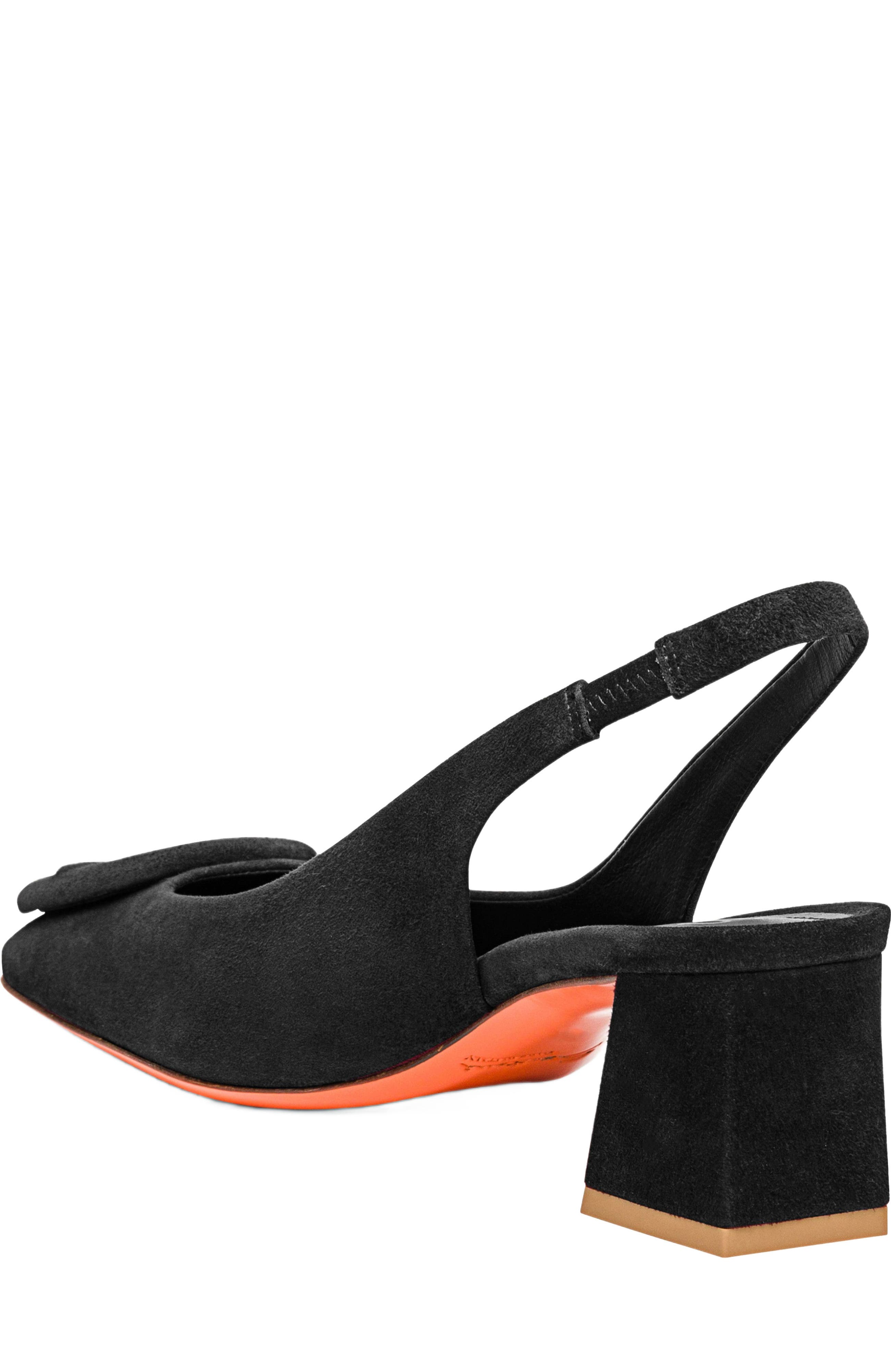 Santoni Women's Lemon Suede Sling Back, Alternate, color, 