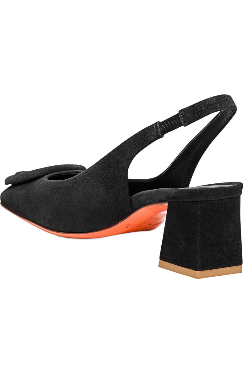 Santoni Women's Lemon Suede Sling Back, Alternate, color,