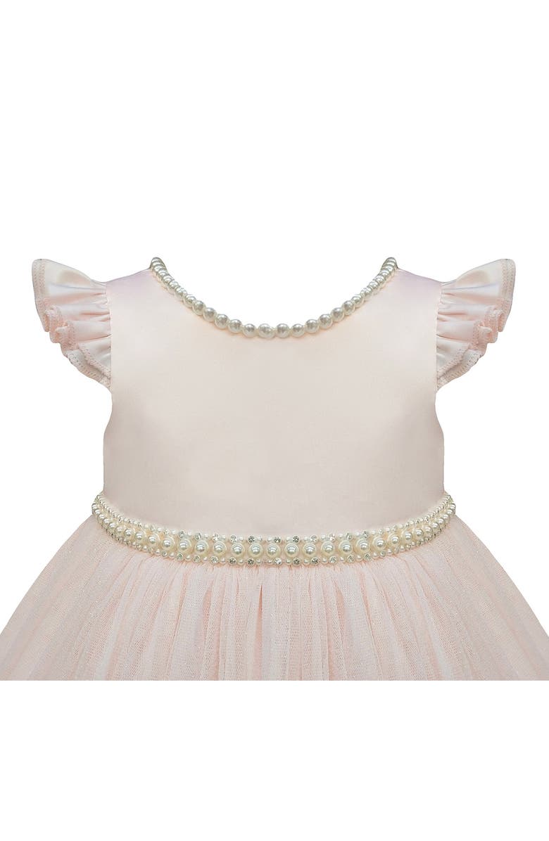COUTURE PRINCESS Satin Party Dress, Alternate, color, Blush