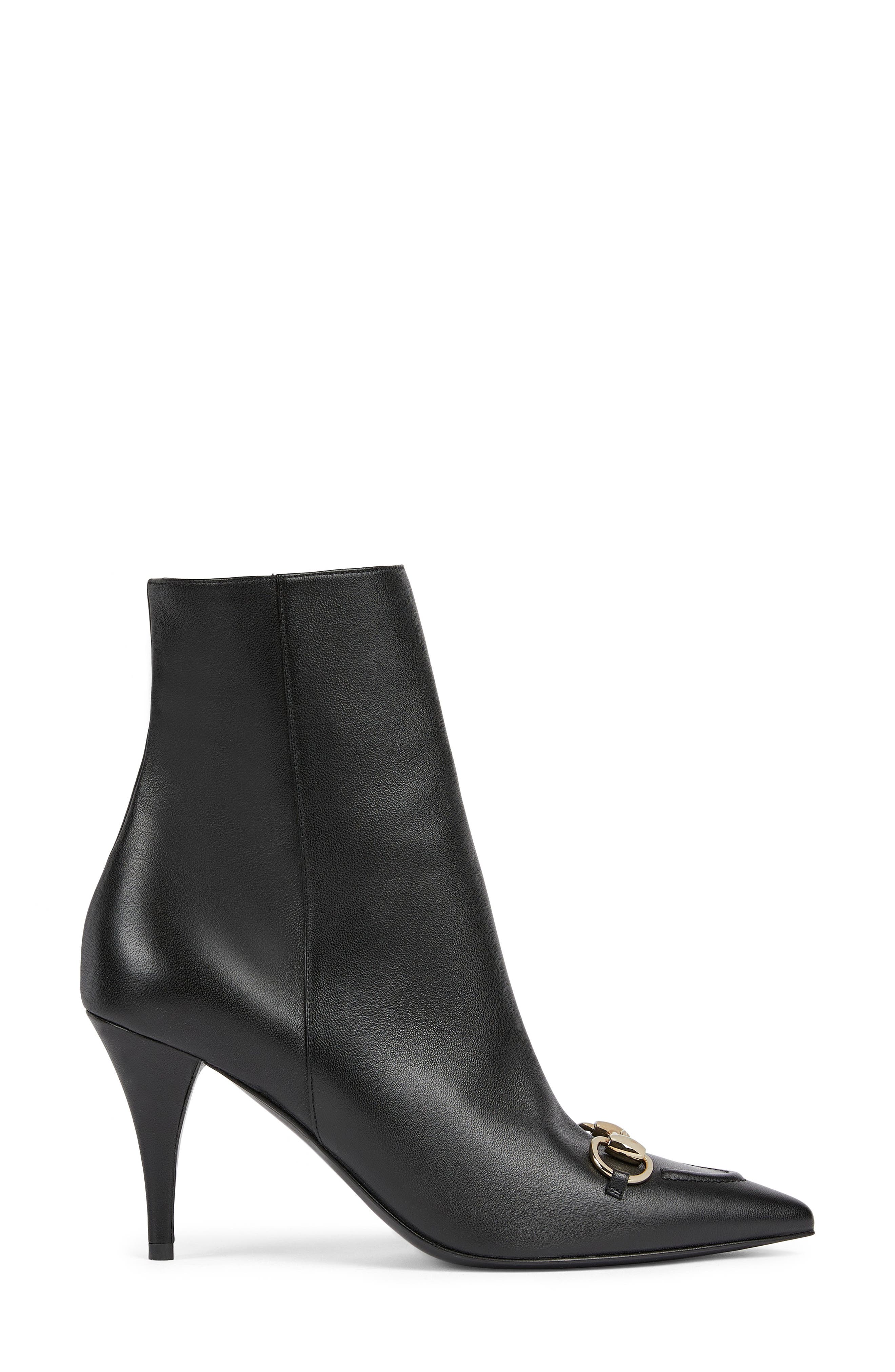 Gucci Erin Pointed Toe Bootie, Alternate, color, 001 Nero
